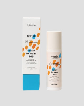 Zaawansowany krem do twarzy SPF 50 spowalniający starzenie się skóry Ready to wear 365 Resibo - 3
