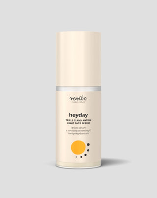 Odżywcze, rozświetlające serum do twarzy Heyday z antyoksydantami i potrójną wit. C 30 ml Resibo - 1