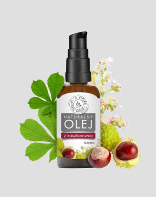 Naturalny olej z nasion kasztanowca (macerat) wzmacniający naczynia krwionośne E-Fiore - 1