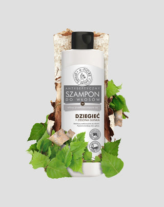 Szampon dziegciowy z zieloną glinką do włosów tłustych E-Fiore - 1