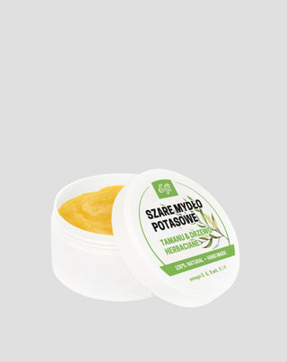Naturalne szare mydło z olejem tamanu i olejkiem z drzewa herbacianego Etja_1 - 2