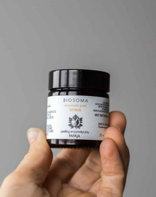 Peeling enzymatyczny - maska Papaja do każdego rodzaju cery linia RAW Biosoma - 2