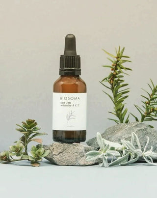 Witaminowe serum do twarzy ACE wyrównujące koloryt odżywiające i wygładzające Biosoma - 2