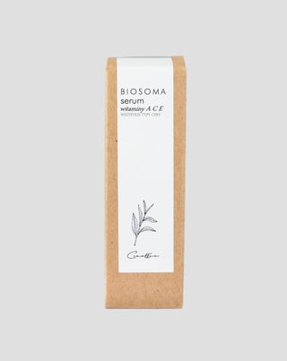 Witaminowe serum do twarzy ACE wyrównujące koloryt odżywiające i wygładzające Biosoma - 3