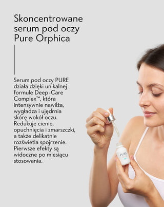 Skoncentrowane serum pod oczy ze śluzem ślimaka na cienie, na zmarszczki, na opuchnięcia Pure Orphica_3 - 5