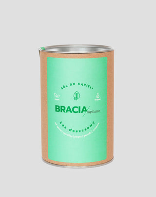 Sól do kąpieli ze spiruliną o relaksującym zapachu Lasu deszczowego Bracia Mydlarze - 1