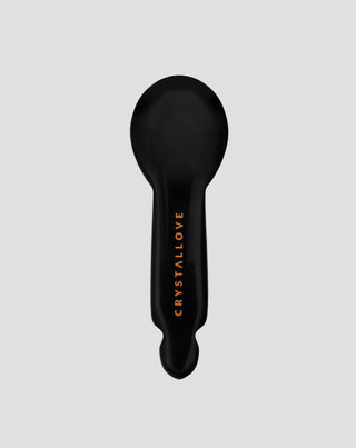 Masażer gua sha pod oczy z czarnego obsydianu – refleksologia twarzy Crystallove - 1
