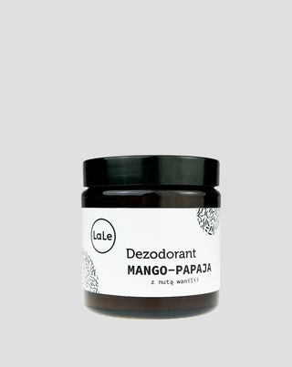 Dezodorant ekologiczny w kremie - Mango-papaya z nutą wanilii zapewniający długotrwałe uczucie świeżości La-Le - 1