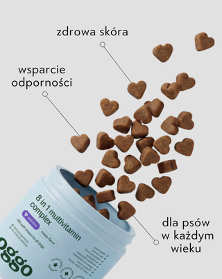 8 in 1 Complex karma uzupełniająca multiwitamina dla zdrowia i energii pupila Oggo 180 g - 4