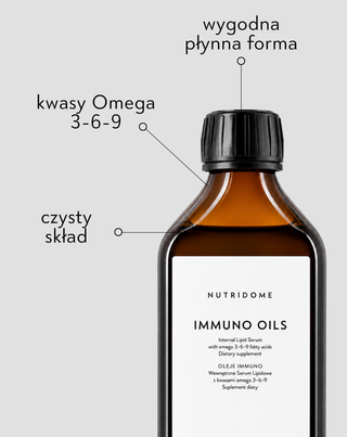 Oleje na odporność z kwasami omega 3-6-9 w płynie Immuno Nutridome 250 ml - 4