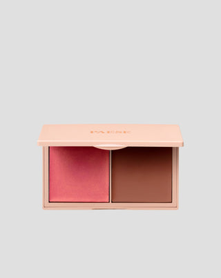 Kremowa paleta do konturowania twarzy kiss my cheeks warm Paese - 1