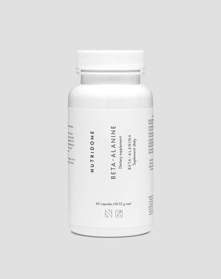 Beta-alanina 700 mg na wydolność i redukcję zmęczenia mięśniowego Nutridome, 60 kapsułek - 1