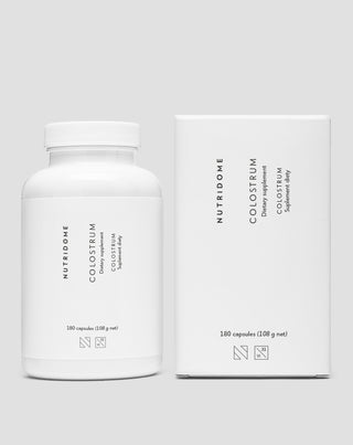 Colostrum 1000 mg/dzień na odporność, siara bydlęca z witaminami i minerałami Nutridome 180 szt. - 2