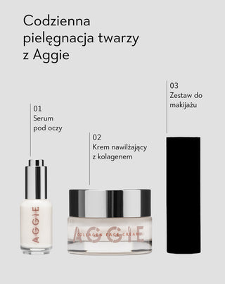 Zestaw zmarszczki i utrata jędrności krem anti-aging i serum pod oczy z kolagenem i kwasem hialuronowym 50+ Aggie - 5