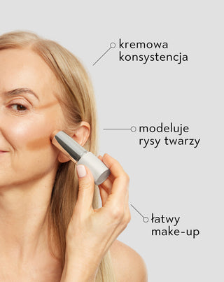 Bronzer w sztyfcie do konturowania twarzy do cery dojrzałej 50+ Aggie - 3