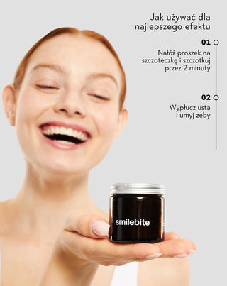 Proszek do wybielania zębów z węglem kokosowym Smilebite - 3