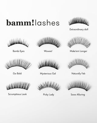 Sztuczne rzęsy na pasku 2d do wielokrotnego stosowania Bamm!Lashes - 6