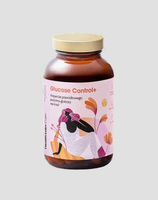 Suplement wspierający kontrolę poziomu cukru we krwi Glucose Control+ Health Labs Care 90 kapsułek - 1