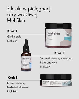 Odżywczy krem do cery suchej i zmęczonej z zieloną herbatą i aloesem Mel Skin_3 - 4