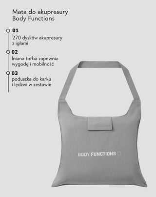 Mata do akupresury z kolcami i poduszką duża Body Functions - 5