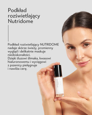 Rozświetlający podkład nawilżający z kwasem hialuronowym Nutridome_4 - 4