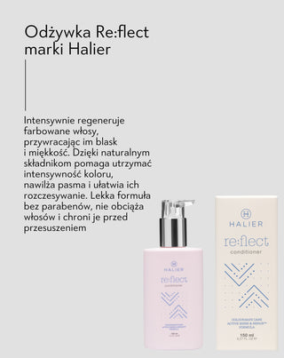 Odżywka do włosów farbowanych utrwalająca kolor Re:Flect 150 ml Halier - 3