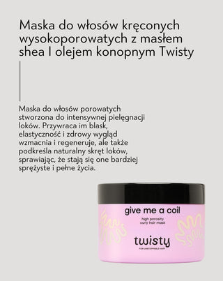 Maska do włosów kręconych wysokoporowatych rytuał PEH Twisty - 5