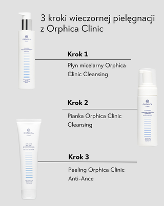 Peeling do twarzy do skóry trądzikowej z niacynamidem, pantenolem, BHA i mikrogranulkami Anti-Acne Orphica Clinic - 4
