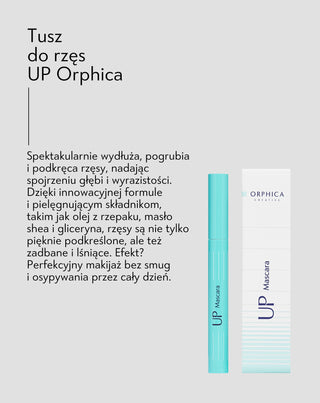 Tusz do rzęs pogrubiający, podkręcający i wydłużający efekt XL UP Orphica Clinic - 4