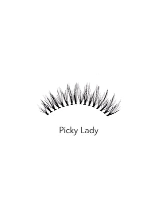 Sztuczne rzęsy 2d do wielokrotnego stosowania lekkie i miękkie Picky Lady Bamm!Lashes - 2