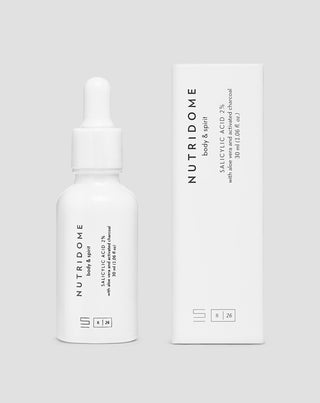 Kwas salicylowy 2% serum do twarzy na niedoskonałości i trądzik z niacyną i aloesem Nutridome - 3