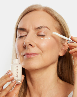 Zestaw zmarszczki i utrata jędrności krem anti-aging i serum pod oczy z kolagenem i kwasem hialuronowym 50+ Aggie - 2