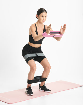 Krótkie gumy oporowe do ćwiczeń fitness Body Functions 76 cm zestaw 3 szt. - 3