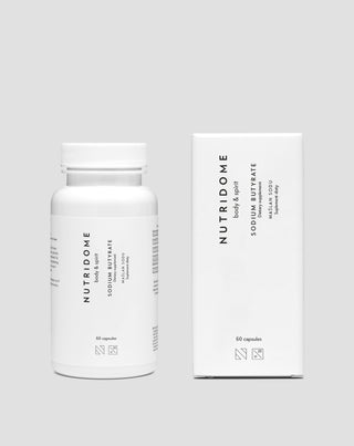Maślan sodu 620 mg/dzień na jelita, stany zapalne i zaburzenia flory bakteryjnej Nutridome 60 szt._1 - 5