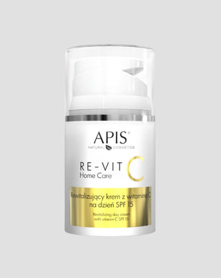 Rewitalizujący krem z witaminą C na dzień SPF 15 Re-Vit C Home Care Apis - 1