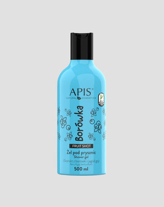 Naturalny żel pod prysznic o borówkowym zapachu z kwasem hialuronowym Fruit Shot Apis - 1
