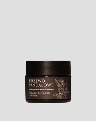 Naturalny dezodorant w kremie Drzewo sandałowe, Grejpfrut i Bergamotka Mglife - 1