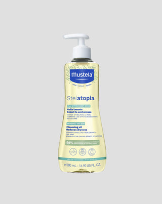 Olejek myjący z organicznym destylatem oleju słonecznikowego Stelatopia Mustela - 1