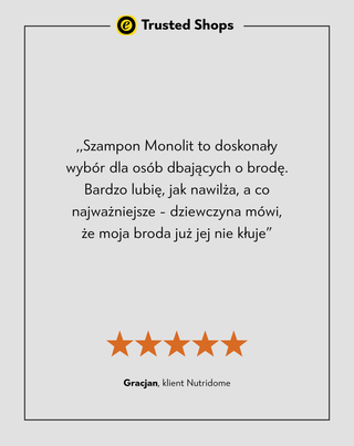 Szampon do brody z pantenolem i niacynamidem oczyszczający i pielęgnujący zarost Monolit
