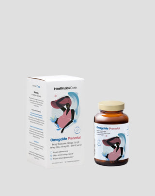 Kwasy tłuszczowe Omega 3 DHA i EPA z ryb z witaminą D3 OmegaMe Prenatal Health Labs Care 60 kapsułek - 2