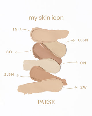 Podkład do twarzy matujący 0,5N porcelain My Skin Icon Paese - 3