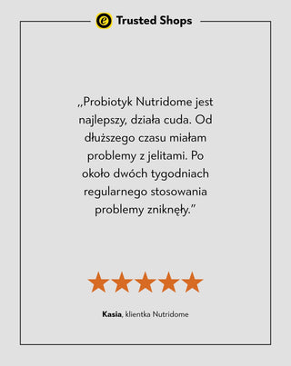 Probiotyk z 10 mld bakterii kwasu mlekowego i błonnikiem PRO 10 BIOTIC Nutridome 60 kapsułek