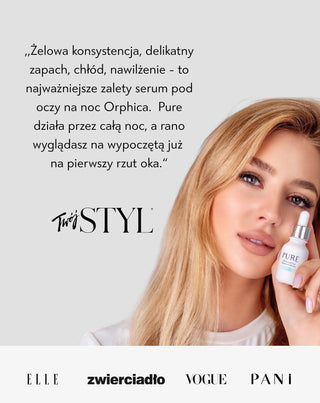 Skoncentrowane serum pod oczy ze śluzem ślimaka na cienie, na zmarszczki, na opuchnięcia Pure Orphica_9