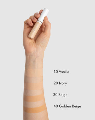 Kryjący korektor pod oczy niwelujący drobne zmarszczki 40 golden beige run for cover Paese