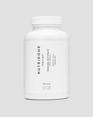 Maślan sodu 620 mg/dzień na jelita, stany zapalne i zaburzenia flory bakteryjnej Nutridome 180 szt_1 - 1
