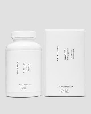Inozytol 1000 mg/dzień na obniżenie poziomu cukru, insulinooporność i wsparcie płodności Nutridome 180 szt. - 5