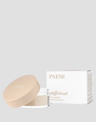Sypki puder do twarzy Puff Cloud z efektem wygładzenia blur w neutralnym kolorze Paese - 2