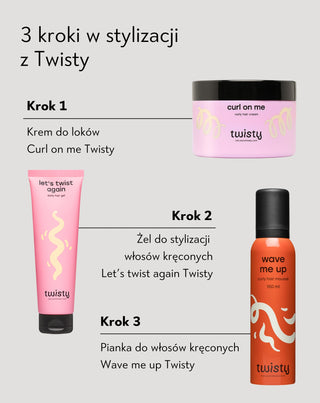 Żel do stylizacji włosów kręconych nawilżający i zmiękczający bez obciążania Twisty - 6