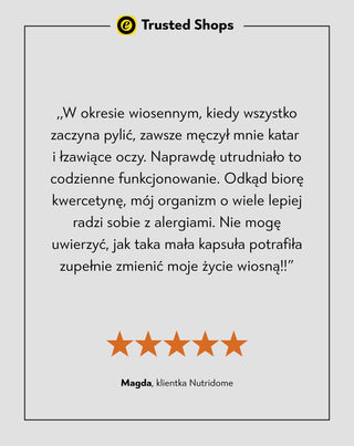 Kwercetyna 980 mg/dzień w kapsułkach dla antyoksydacji i łagodzenia stanów zapalnych Nutridome 60 szt.