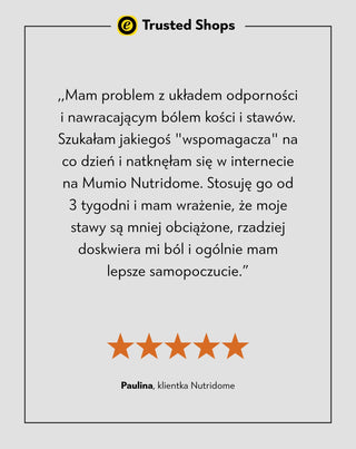Mumio shilajit 20% kwasów fulwowych z piperyną na odporność i energię Nutridome 60 kapsułek